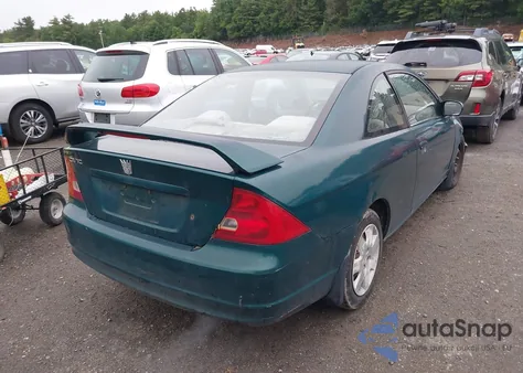 2001 Honda Civic Ex z USA, uszkodzony, nr VIN 1HGEM22951L040917